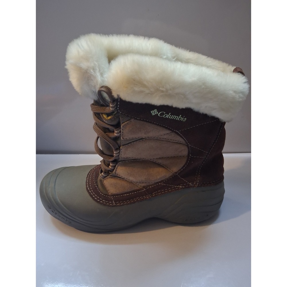 Columbia Sierra Summette Brown Suede Faux Fur Winter Snow Boots BL1371-248 9 - Picture 3 of 8